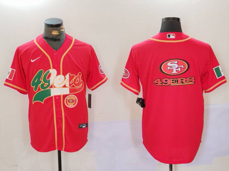 Men San Francisco 49ers Blank Red Second generation Mexican Joint Name 2024 Nike Limited NFL Jersey style 6->san francisco 49ers->NFL Jersey